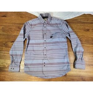Marshall Artist Modern Tailoring Shirt Medium Mens Striped‎ Button Up Shirt